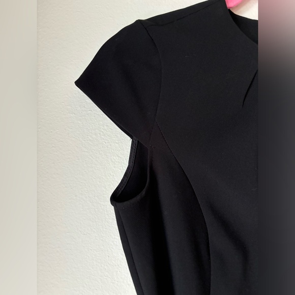 H&M sheath belted black Dress - Picture 7 of 8